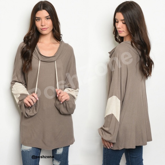 Casual Women's Oversized Mocha Tunic Top - Picture 1 of 1